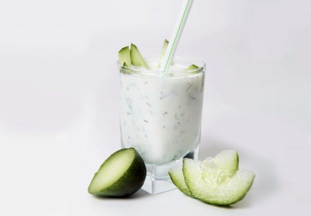 Dieta de pepino-kefir